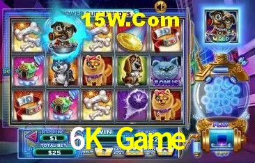 Biblioteca de slots populares na 6K Game